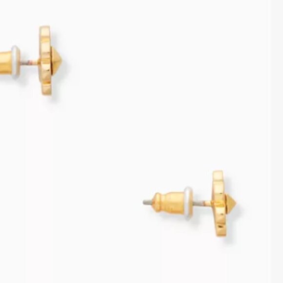 Kate Spade Earrings Spade & Stone Enamel Studs - Picture 5 of 7